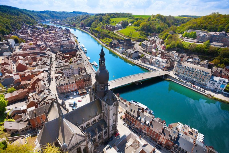 Dinant, Radurlaub entlang der Maas