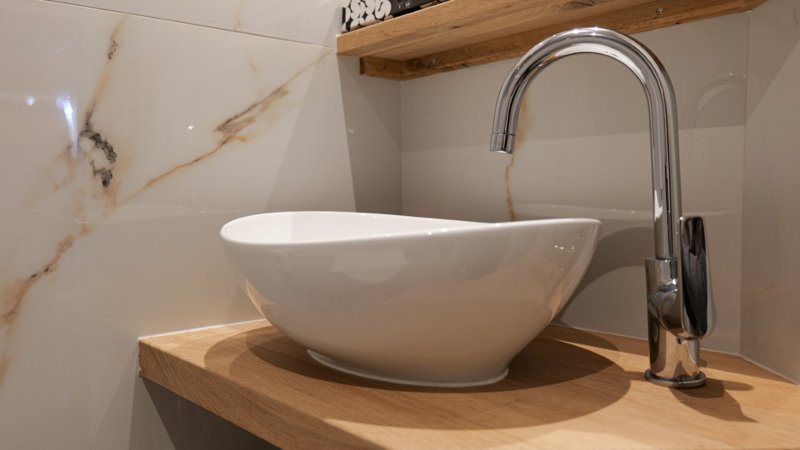 Waschbecken im Badezimmer