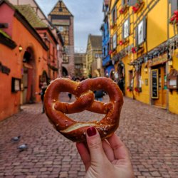 Brezel elzas fietsen