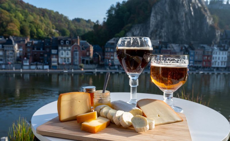 Dinant, Radurlaub entlang der Maas